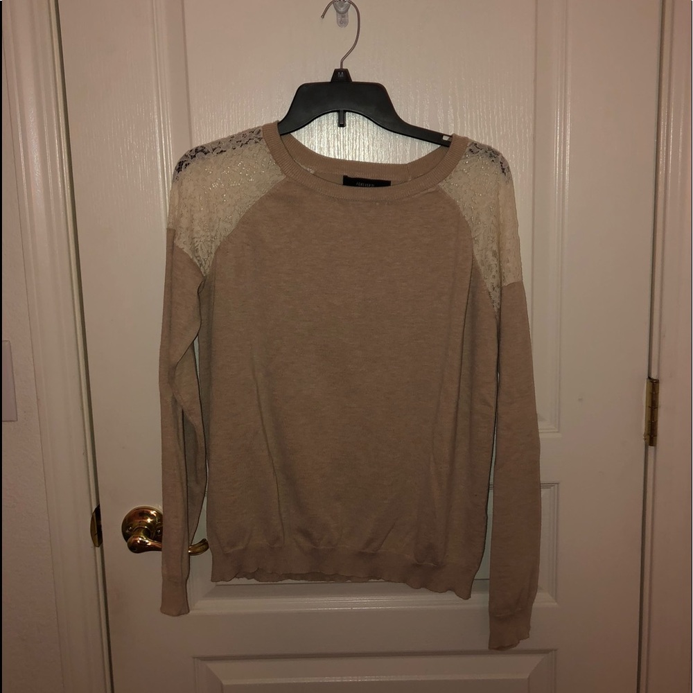 cream blouse